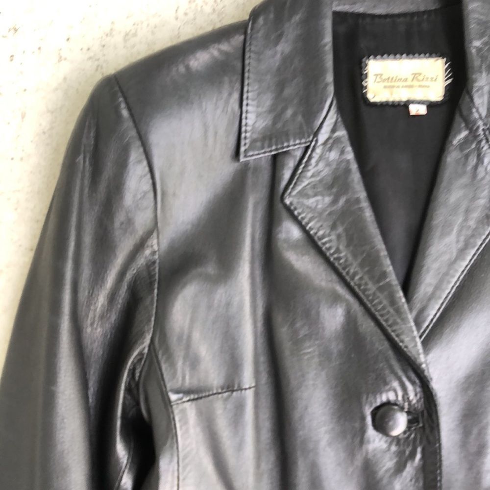 Vintage Bettina Rizzi leather coat - Picture 2 of 6